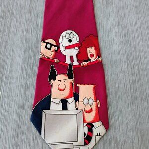 Vintage 90s Dilbert Comic Strip Novelty Necktie
